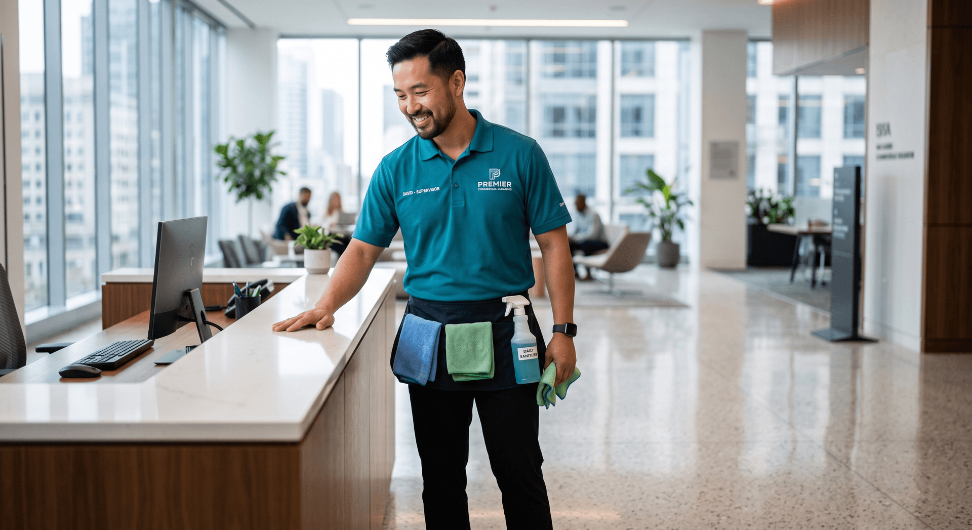Professional cleaning technician at work — Founding Members Community research