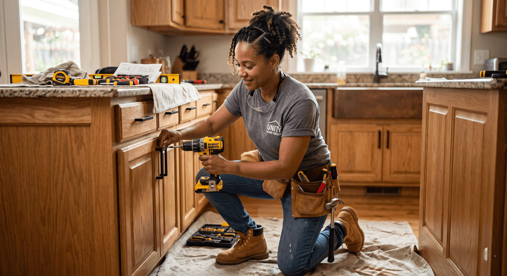 Professional handyman technician at work — Founding Members Community research