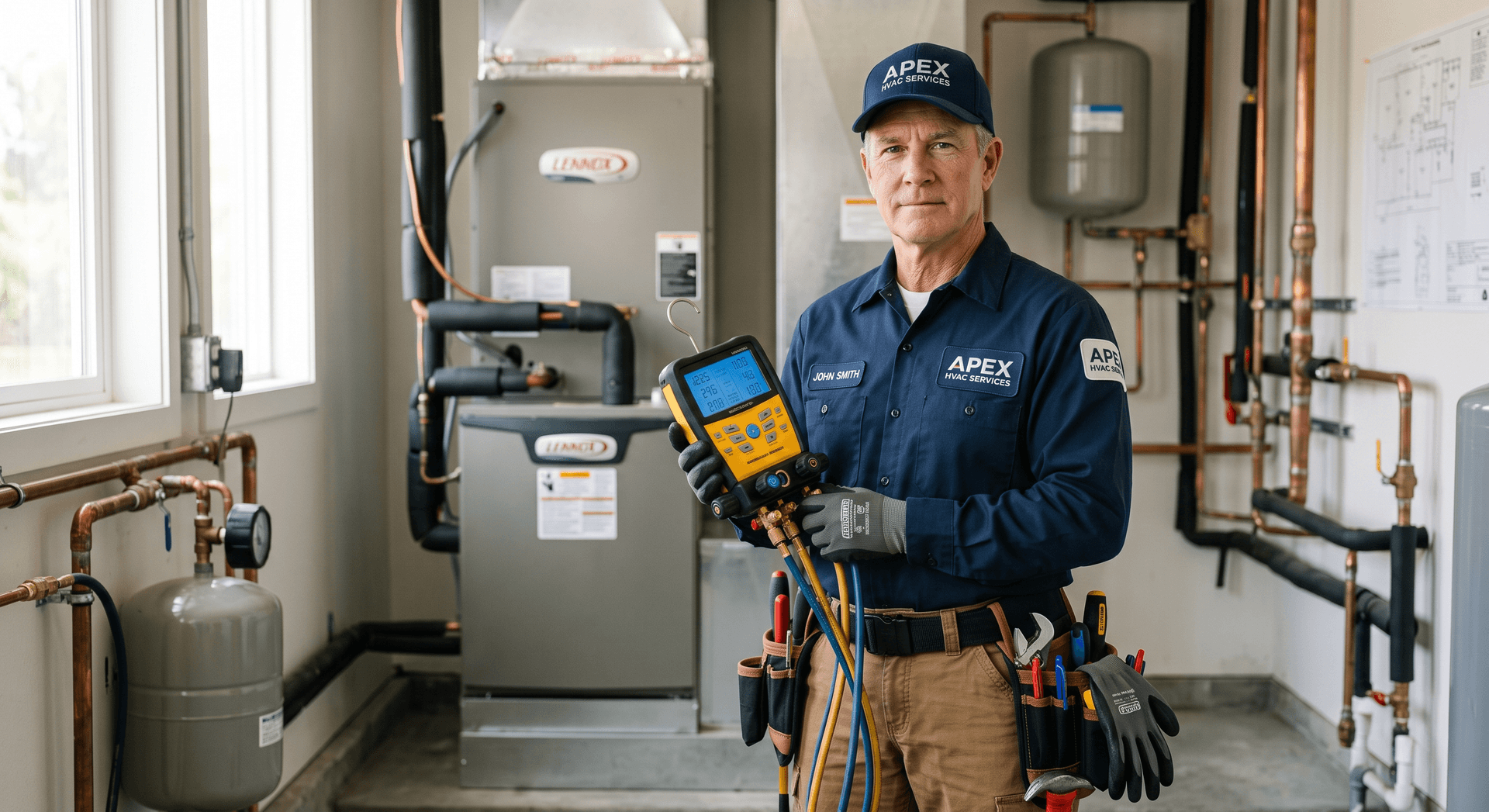 Professional HVAC technician at work — Founding Members Community research