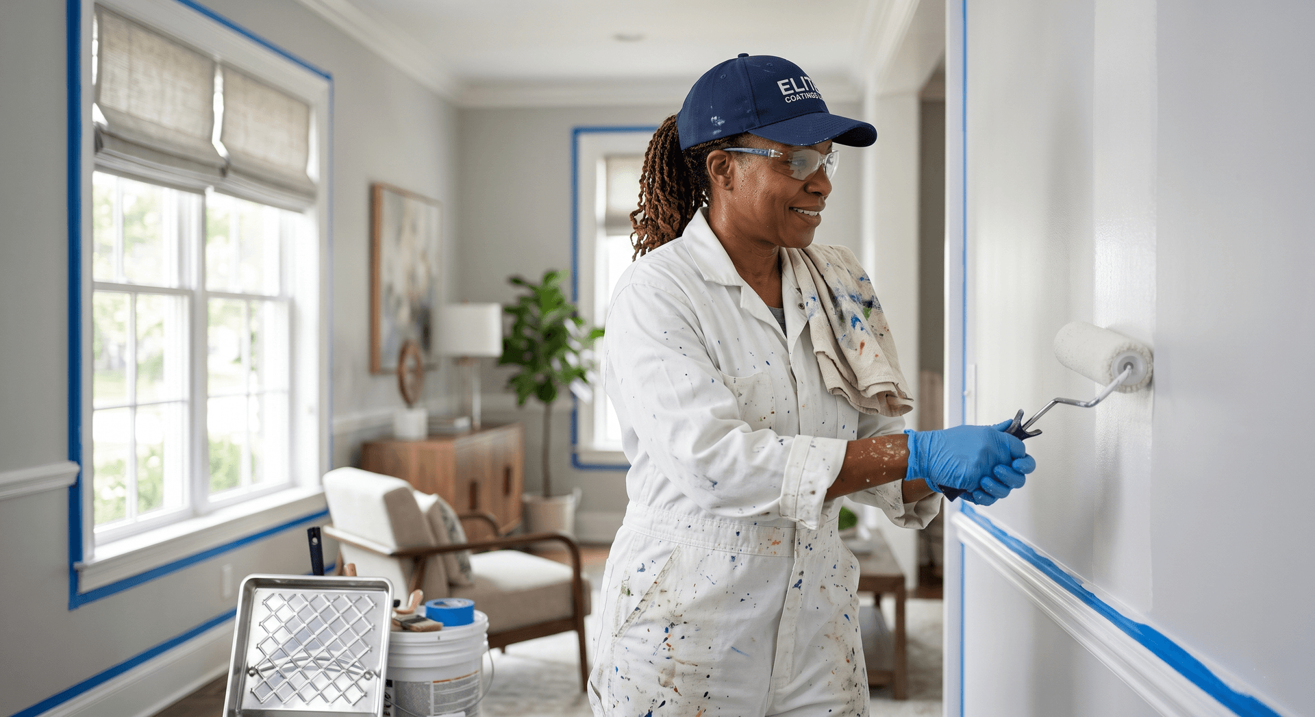 Professional painting technician at work — Founding Members Community research
