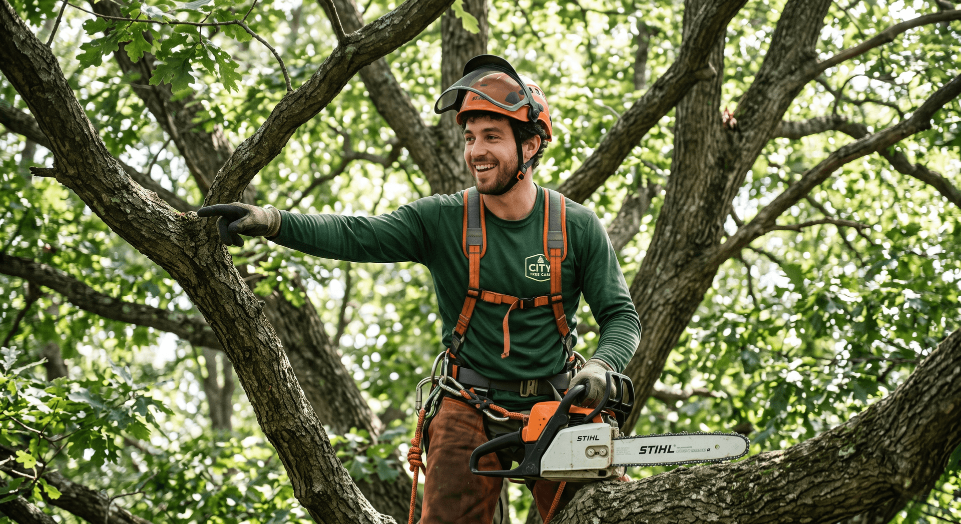 Professional tree service technician at work — Founding Members Community research